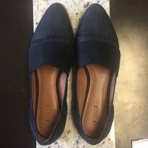 ED LoveEllen Degeneres Karlin Blue Slip -On Flats